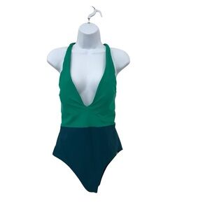 Summersalt The Deep Dive One Piece Seaglass and Seaweed Green Womens 8